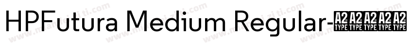 HPFutura Medium Regular字体转换